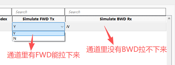 前向与后向仿真设置