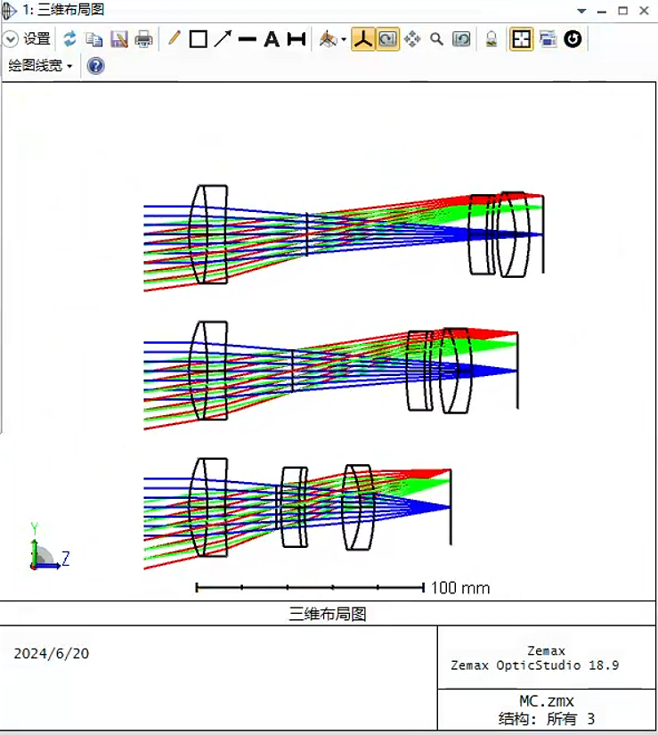 Zemax 多重结构